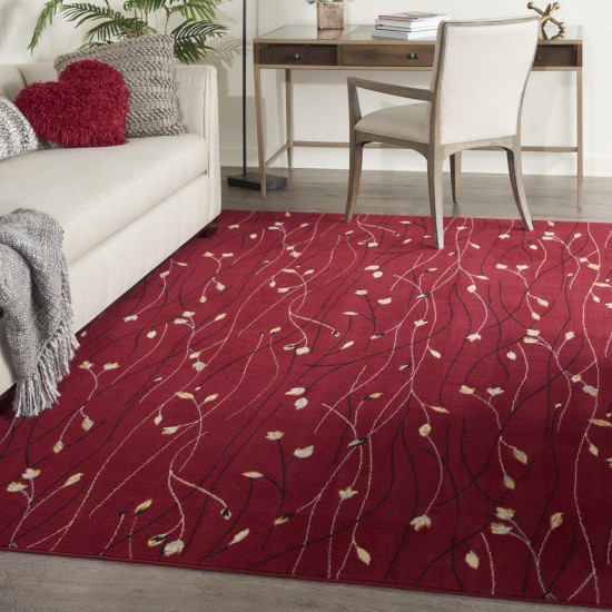 Nourison Grafix GRF15 Area Rug, Red, 7' x 10'