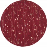 Nourison Grafix GRF15 Area Rug, Red, 8' x Round