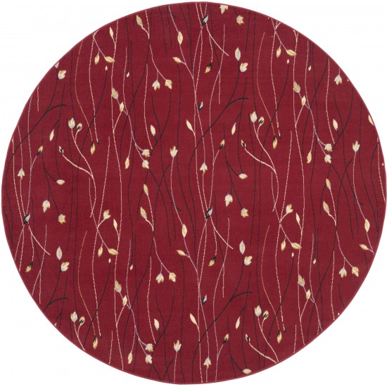 Nourison Grafix GRF15 Area Rug, Red, 8' x Round