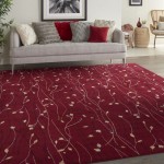 Nourison Grafix GRF15 Area Rug, Red, 8'6" x 12'