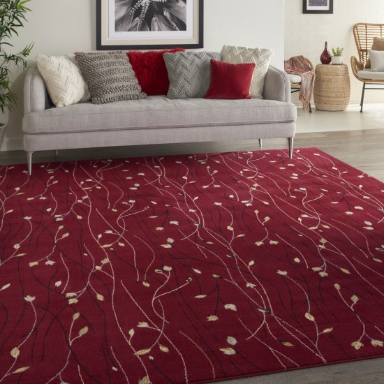 Nourison Grafix GRF15 Area Rug, Red, 8'6" x 12'