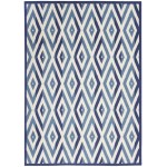 Nourison Grafix GRF18 Area Rug, White/Blue, 5'3" x 7'3"