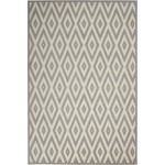 Nourison Grafix GRF18 Area Rug, White/Grey, 3'9" x 5'9"