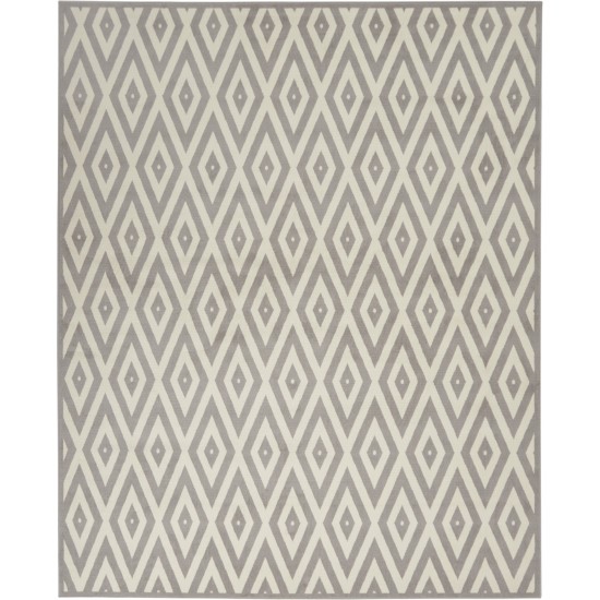 Nourison Grafix GRF18 Area Rug, White/Grey, 7'10" x 9'10"