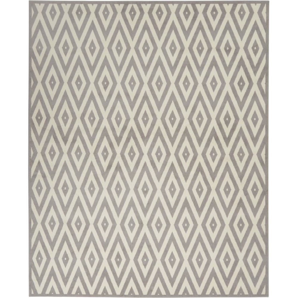 Nourison Grafix GRF18 Area Rug, White/Grey, 7'10" x 9'10" Nourison Grafix GRF18 Area Rug, White/Grey, 7'10" x 9'10"