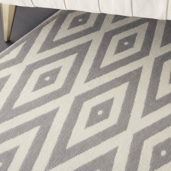 Nourison Grafix GRF18 Area Rug, White/Grey, 7'10" x 9'10"