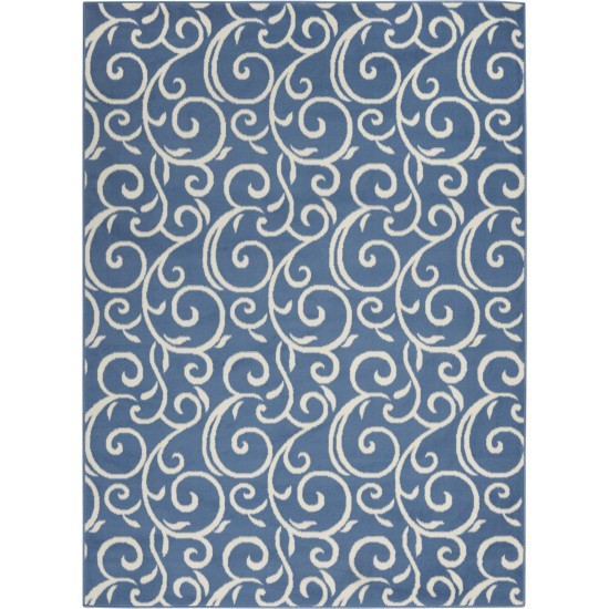 Nourison Grafix GRF19 Area Rug, Blue, 5'3" x 7'3"