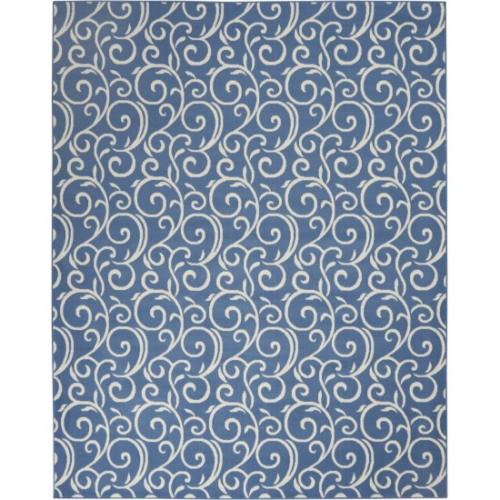 Nourison Grafix GRF19 Area Rug, Blue, 7'10" x 9'10"