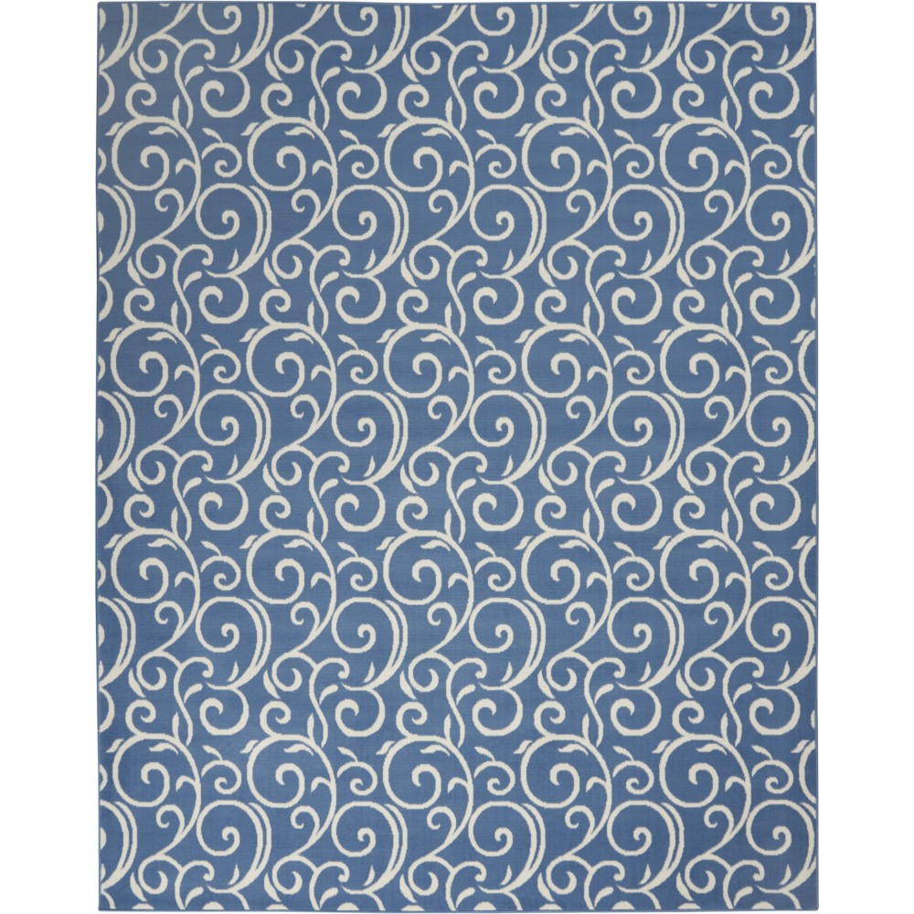 Nourison Grafix GRF19 Area Rug, Blue, 7'10" x 9'10"