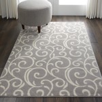 Nourison Grafix GRF19 Area Rug, Grey, 3'9" x 5'9"