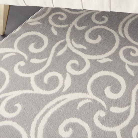 Nourison Grafix GRF19 Area Rug, Grey, 7' x 10'