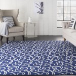 Nourison Grafix GRF19 Area Rug, Navy, 7'10" x 9'10"