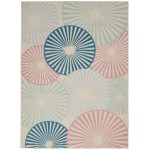 Nourison Grafix GRF20 Area Rug, Ivory/Multicolor, 3'9" x 5'9"