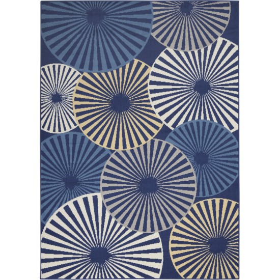 Nourison Grafix GRF20 Area Rug, Navy, 5'3" x 7'3"