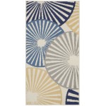 Nourison Grafix GRF20 Area Rug, White, 2' x 4'