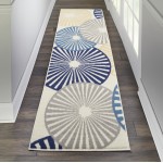 Nourison Grafix GRF20 Runner Rug, White, 2'3" x 7'6"