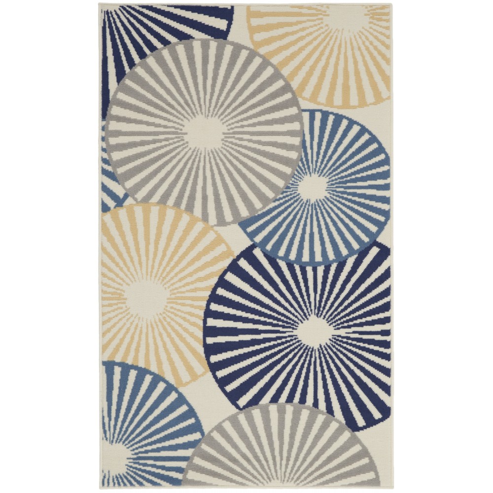 Nourison Grafix GRF20 Area Rug, White, 3' x 5' Nourison Grafix GRF20 Area Rug, White, 3' x 5'