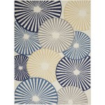 Nourison Grafix GRF20 Area Rug, White, 3'9" x 5'9"