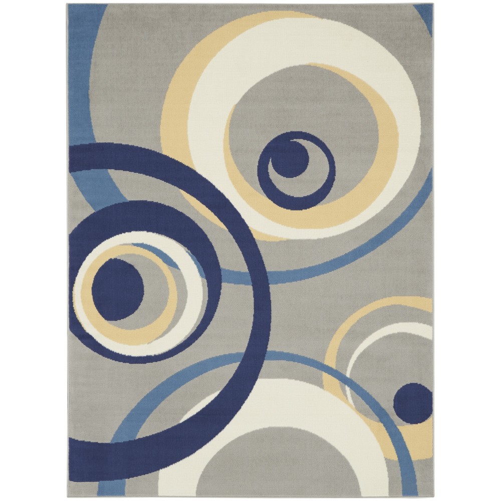 Nourison Grafix GRF21 Area Rug, Grey, 3'9" x 5'9" Nourison Grafix GRF21 Area Rug, Grey, 3'9" x 5'9"