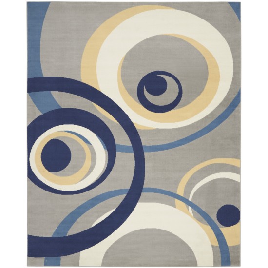 Nourison Grafix GRF21 Area Rug, Grey, 7' x 10'