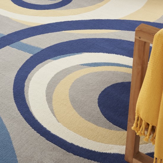Nourison Grafix GRF21 Area Rug, Grey, 8' x Round
