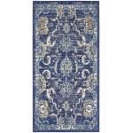 Nourison Grafix GRF24 Area Rug, Navy, 2' x 4'