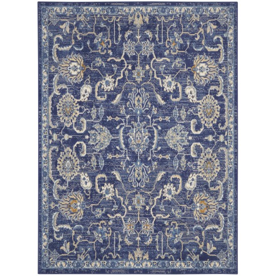 Nourison Grafix GRF24 Area Rug, Navy, 3'9" x 5'9"