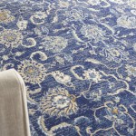 Nourison Grafix GRF24 Area Rug, Navy, 5'3" x 7'3"