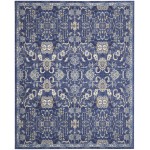 Nourison Grafix GRF24 Area Rug, Navy, 7' x 10'