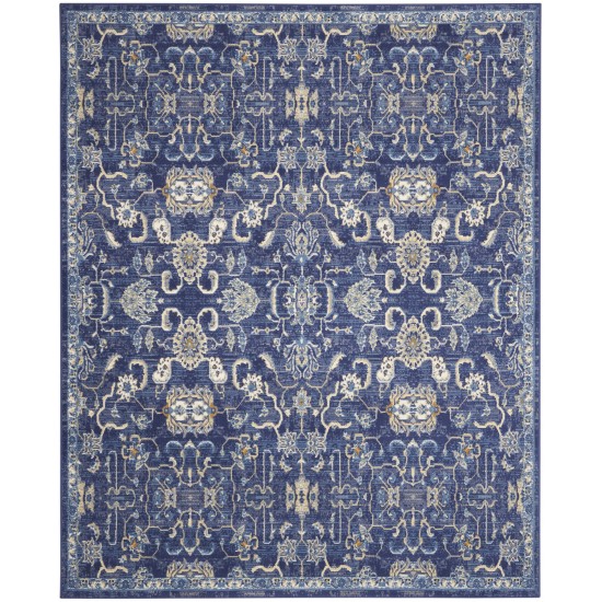 Nourison Grafix GRF24 Area Rug, Navy, 7' x 10'