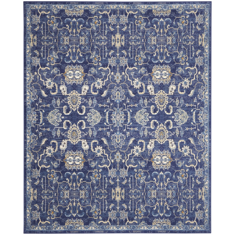 Nourison Grafix GRF24 Area Rug, Navy, 7' x 10'