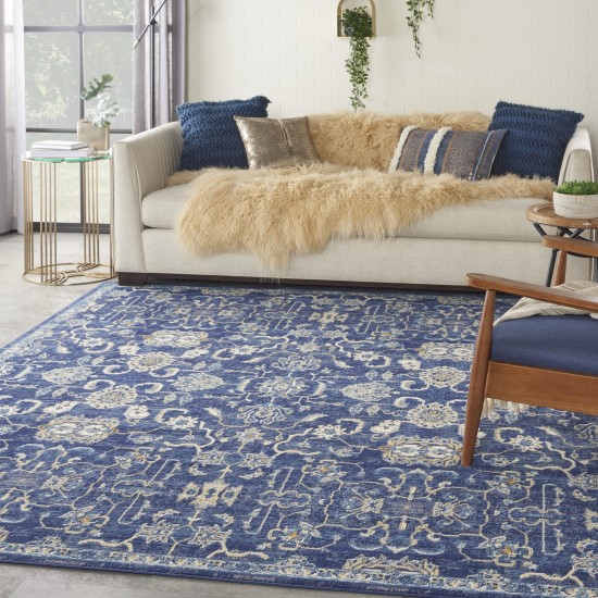 Nourison Grafix GRF24 Area Rug, Navy, 7' x 10'