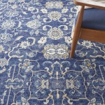 Nourison Grafix GRF24 Area Rug, Navy, 7' x 10'