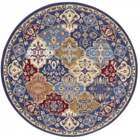 Nourison Grafix GRF31 Area Rug, Multicolor, 5'3" x Round