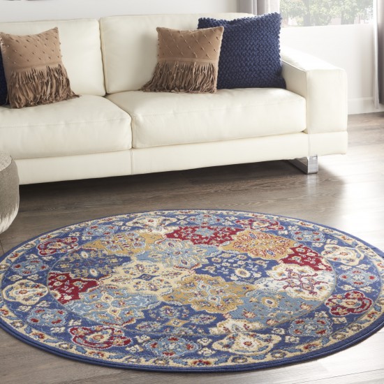 Nourison Grafix GRF31 Area Rug, Multicolor, 5'3" x Round