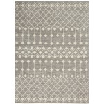 Nourison Grafix GRF37 Area Rug, Grey, 3'9" x 5'9"