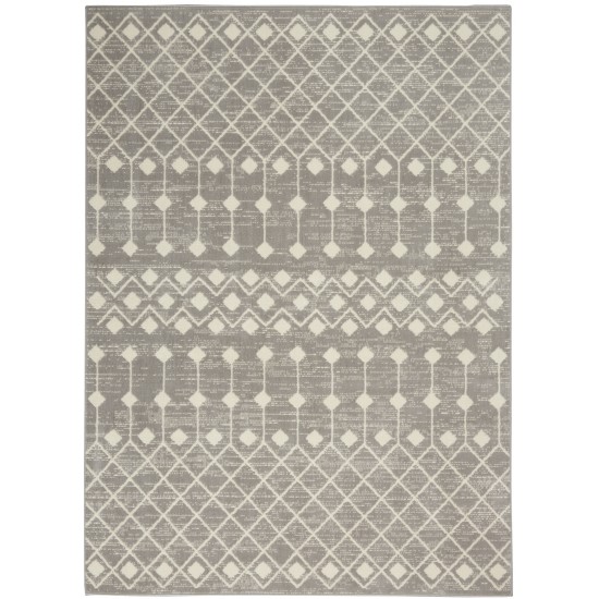 Nourison Grafix GRF37 Area Rug, Grey, 5'3" x 7'3"