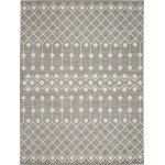 Nourison Grafix GRF37 Area Rug, Grey, 7'10" x 9'10"