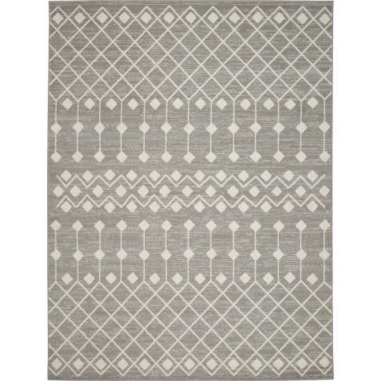 Nourison Grafix GRF37 Area Rug, Grey, 7'10" x 9'10"