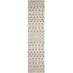 Nourison Grafix GRF37 Runner Rug, Ivory/Grey, 2'3" x 10'