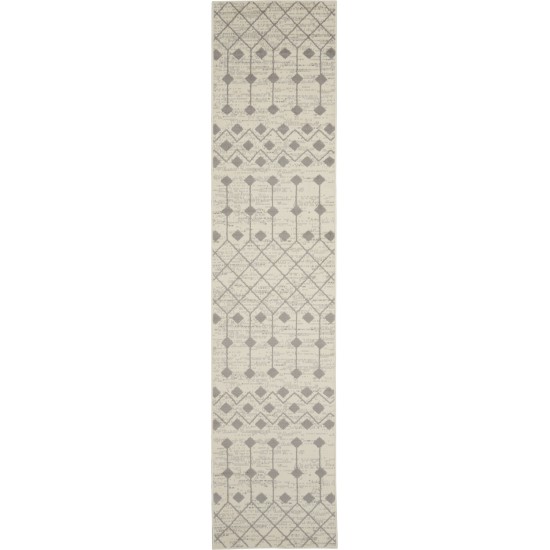 Nourison Grafix GRF37 Runner Rug, Ivory/Grey, 2'3" x 10'