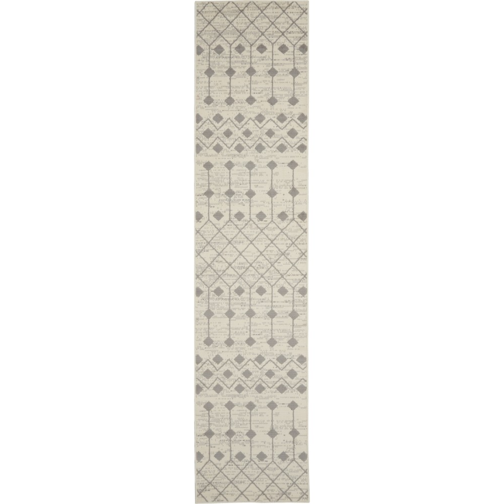 Nourison Grafix GRF37 Runner Rug, Ivory/Grey, 2'3" x 10'