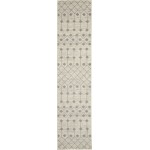 Nourison Grafix GRF37 Runner Rug, Ivory/Grey, 2'3" x 12'