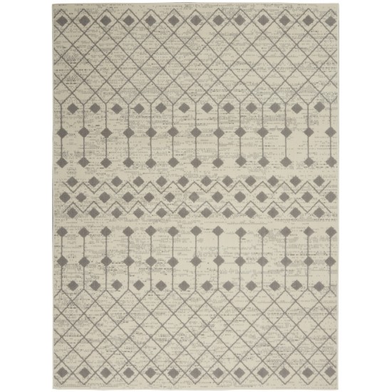 Nourison Grafix GRF37 Area Rug, Ivory/Grey, 3'9" x 5'9"