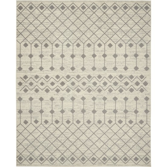 Nourison Grafix GRF37 Area Rug, Ivory/Grey, 7'10" x 9'10"