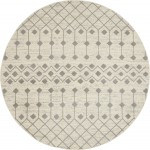 Nourison Grafix GRF37 Area Rug, Ivory/Grey, 8' x Round