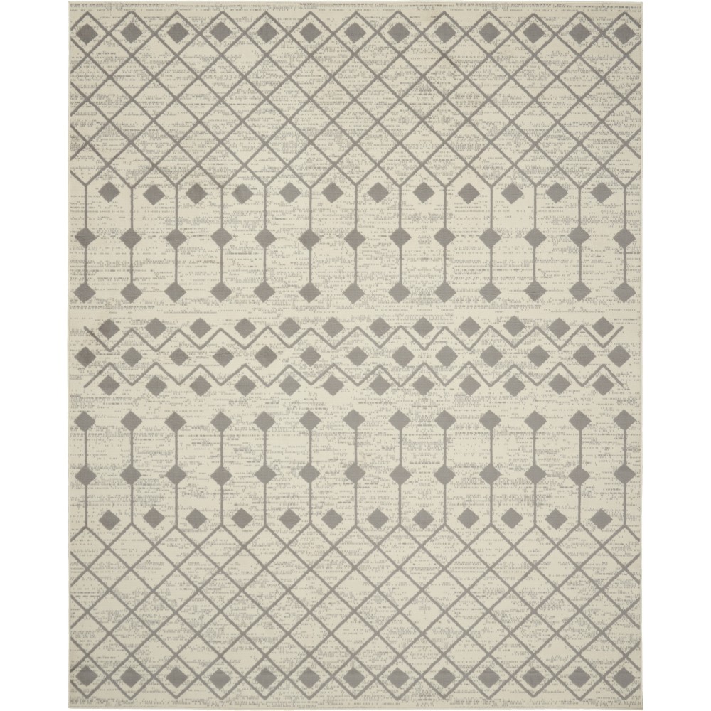 Nourison Grafix GRF37 Area Rug, Ivory/Grey, 8'6" x 12'