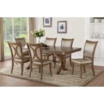 ACME Harald Side Chair (Set-2), Beige PU & Gray Oak