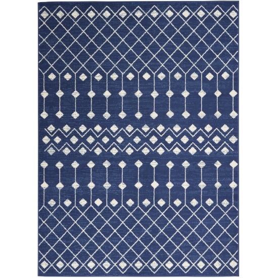 Nourison Grafix GRF37 Area Rug, Navy, 3'9" x 5'9"