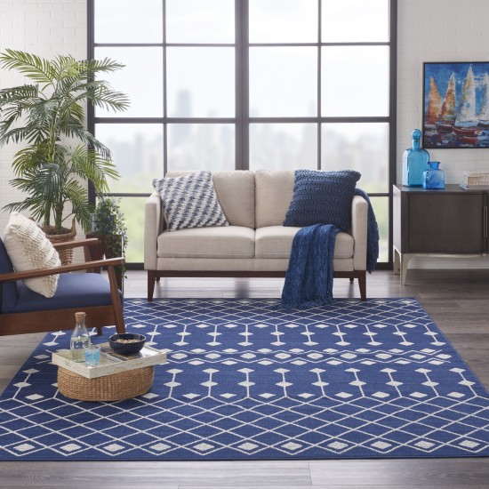 Nourison Grafix GRF37 Area Rug, Navy, 7'10" x 9'10"